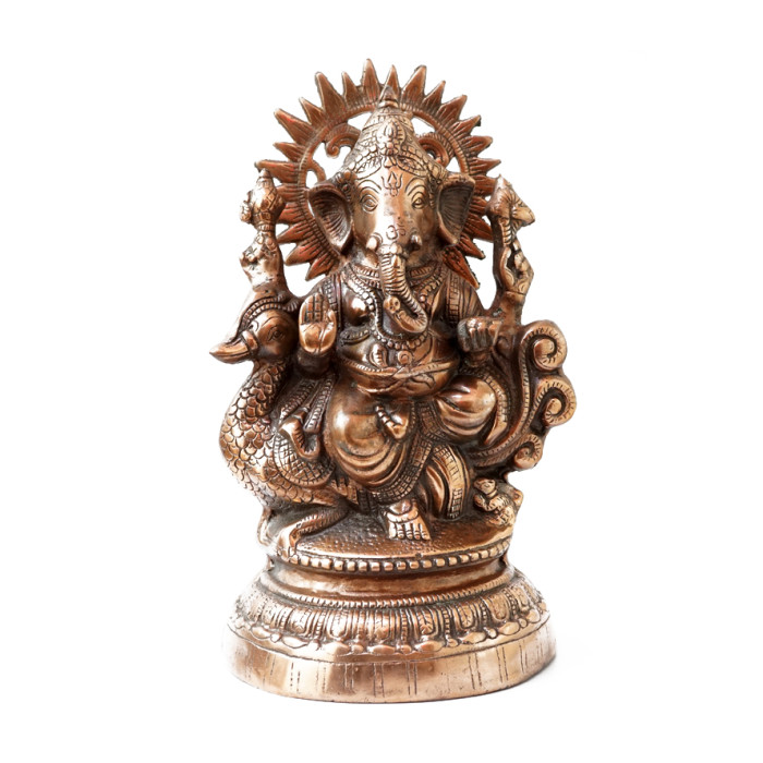 Aluminum Ganesh statue