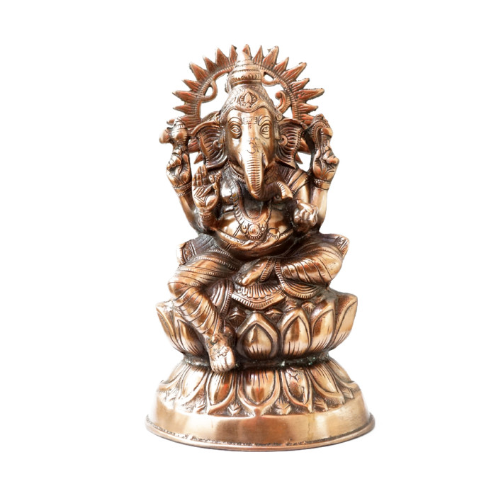 Aluminum Ganesh statue