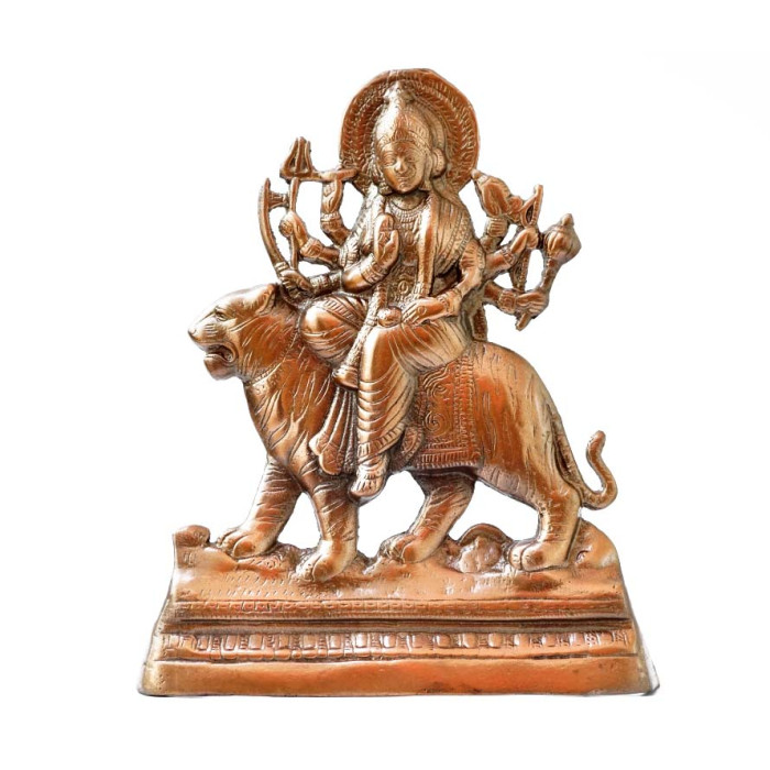 Aluminum flat statue Durga