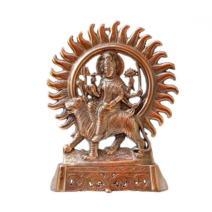 Aluminum flat statue Durga