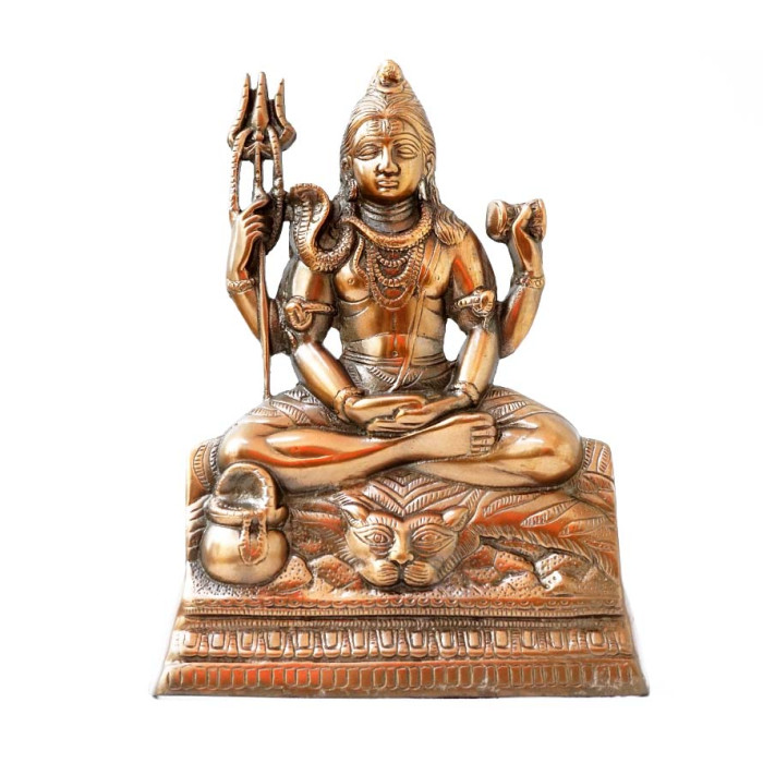 Aluminum flat statue Shiva Shankar