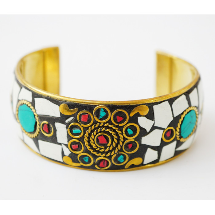 Bracelet bracket Mosaic with stones No. 6