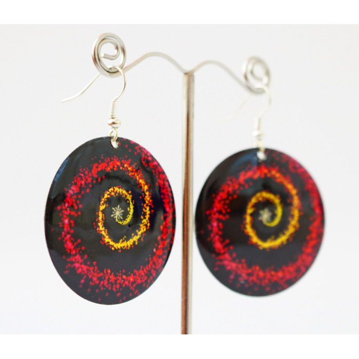 Earrings Hippie Pattern №2 Circle