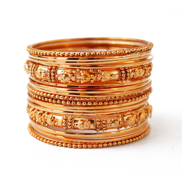 Set of 18 bracelets ring copper