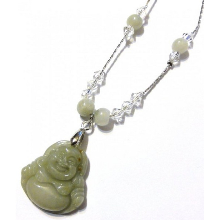Jade pendant on a chain №10