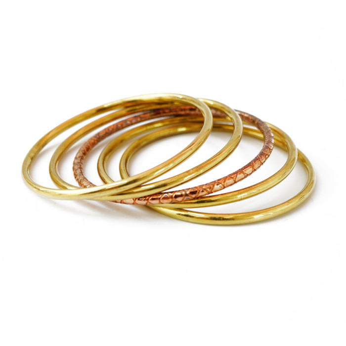 Bracelet Brass 5 rings ref.1172