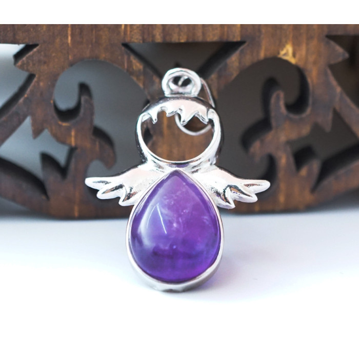 Pendant Angel insert Amethyst