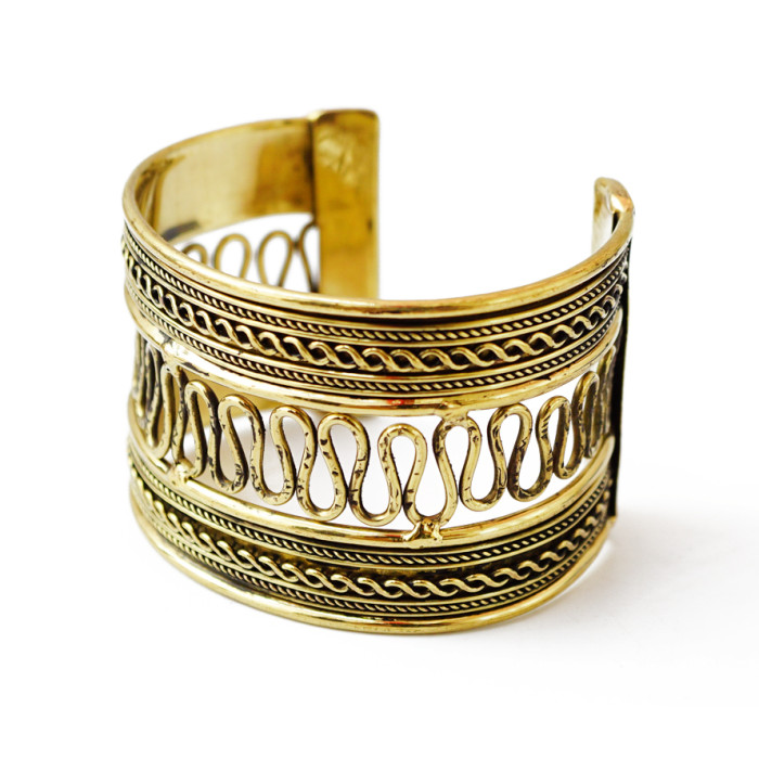 Bracelet Staple Snake yellow metal