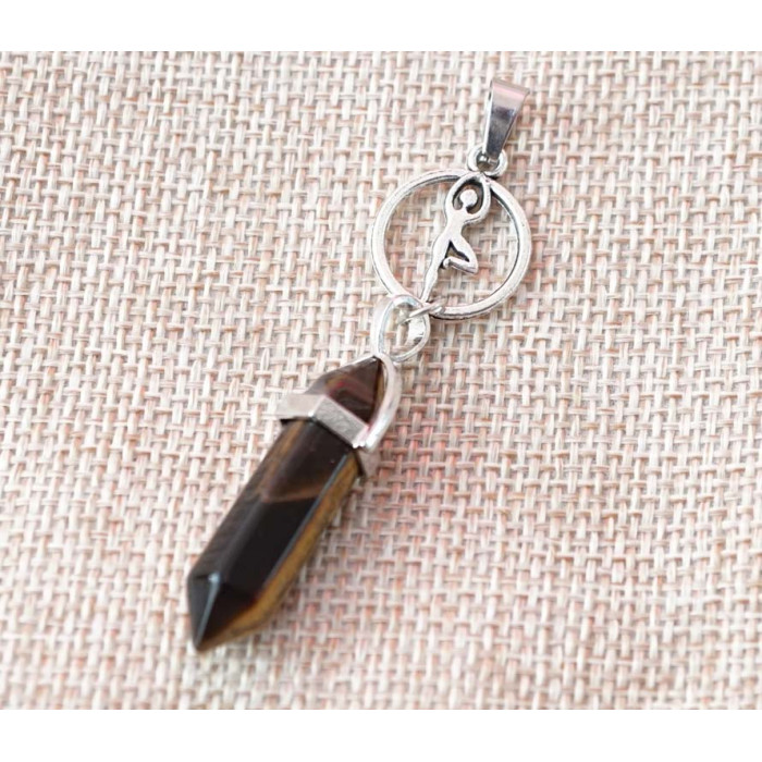 Pendant Yoga insert Tiger's eye