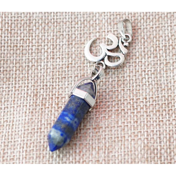 Pendant OM insert Lapis Lazuli