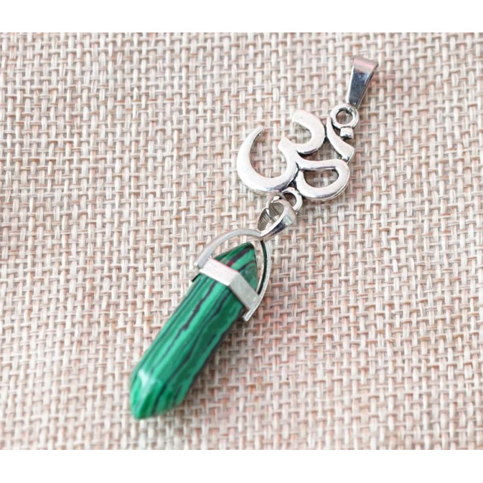 Pendant OM insert Malachite polymer