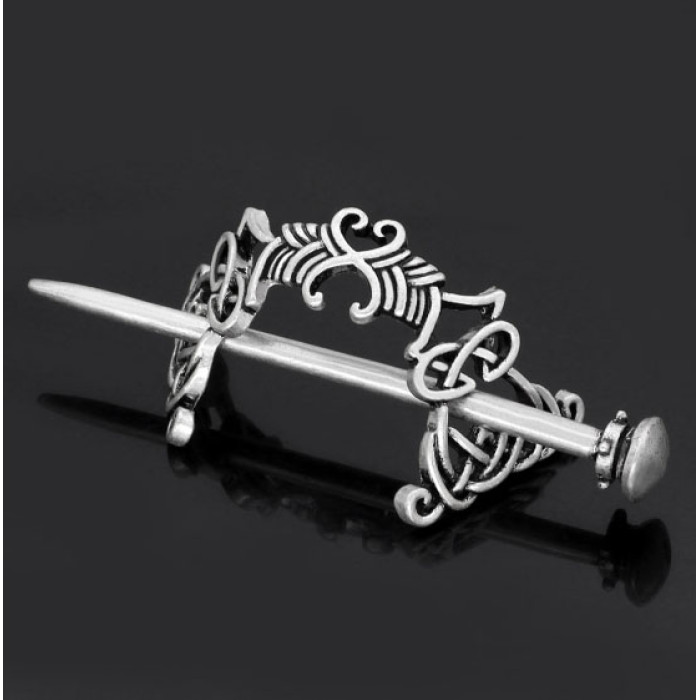 Celtic knot hair clip