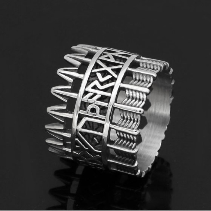 Runic ring Arrows size №19,5
