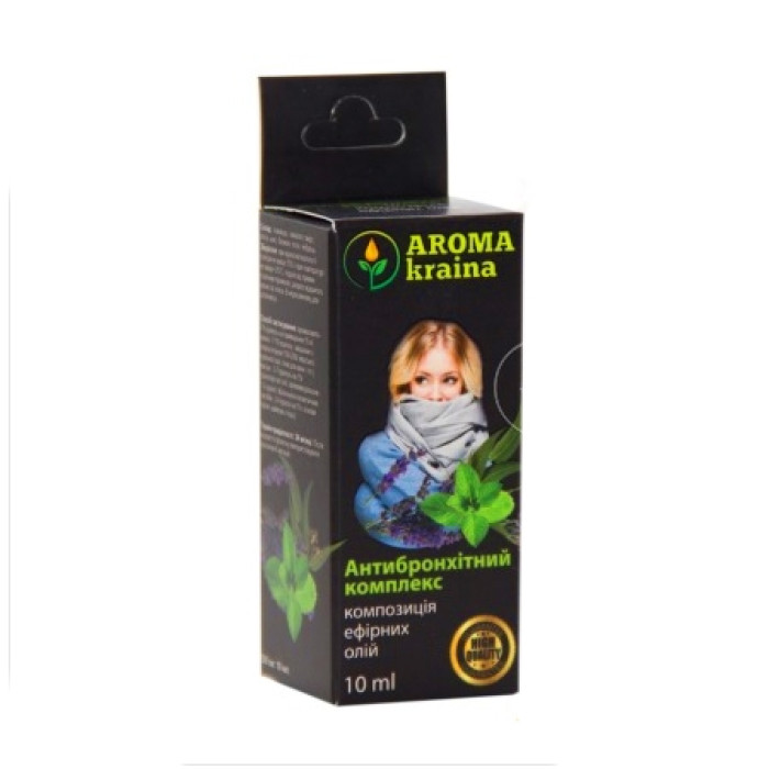  A mixture of essential oils Antibronchitis complex 10ml. Aroma kraina