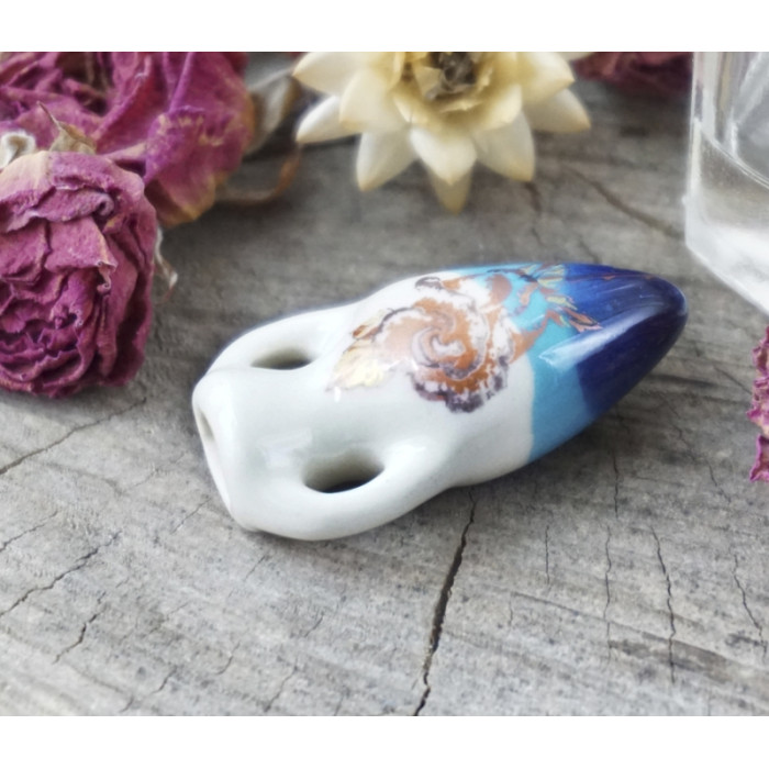 Aroma pendant "Amphora №11" White + light blue + blue