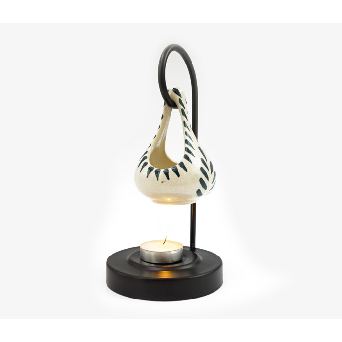 Ceramic aroma lamp on a metal stand TC 7