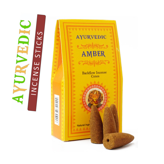 Ayurvedic BACK FLOW Amber Cones