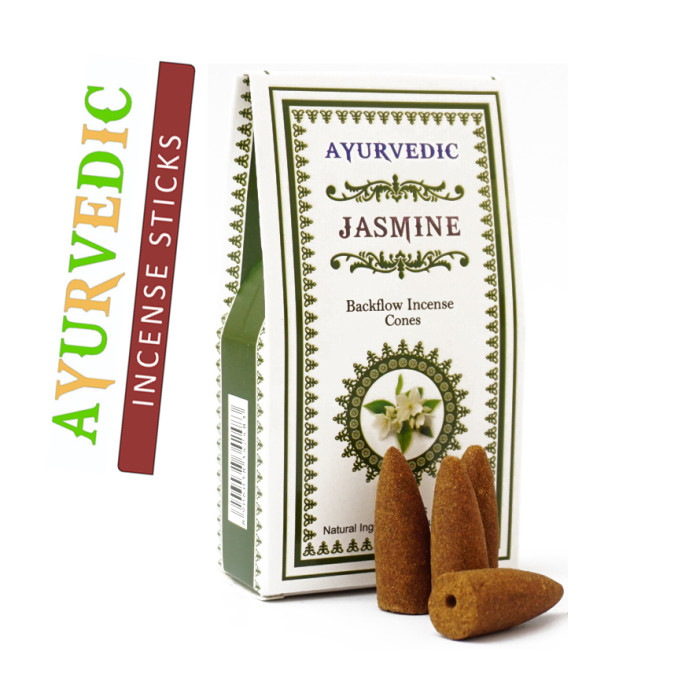 Ayurvedic BACK FLOW Cones Jasmine