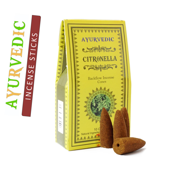 Ayurvedic Back Flow cones CITRONELLA