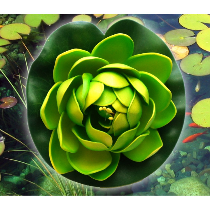 Decorative Lotus Light green small