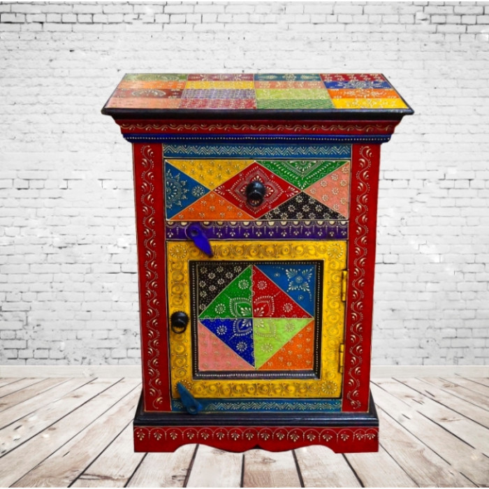 Mango wood bedside table Art.2136 No. 5