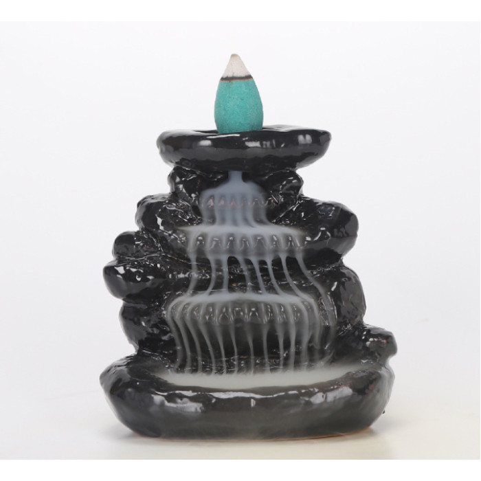Backflow Incense Burner "Stone Stream"