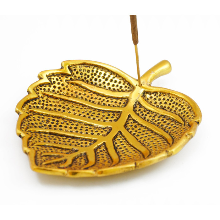 Incense Stick Stand Leaf Yellow DH-227