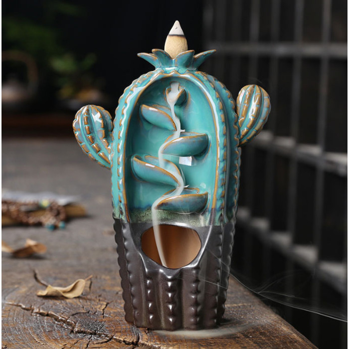 Stand Liquid smoke ceramics Cactus Blue