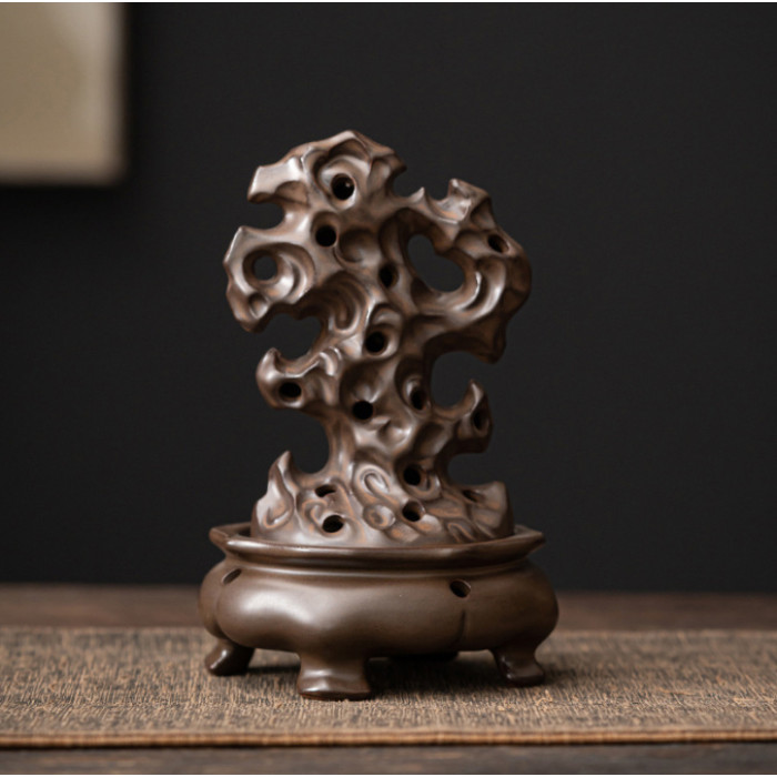 Taihu Incense Burner No. 193 Brown