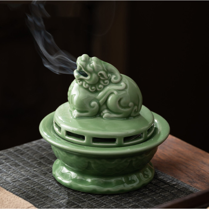 Piao Incense Burner No. 2 made of celadon ceramics