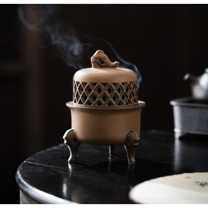 Incense Burner Tripod Plum Blossom