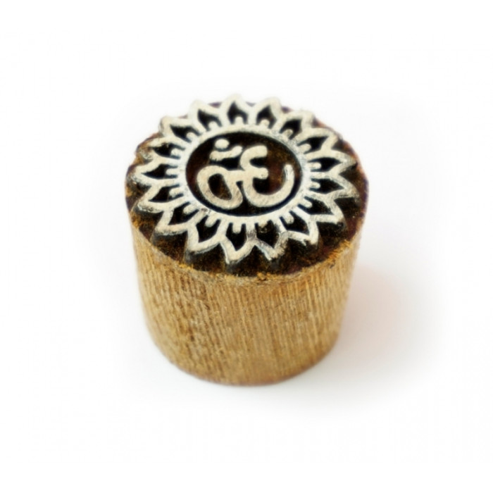 Mahogany batik stamp small OM