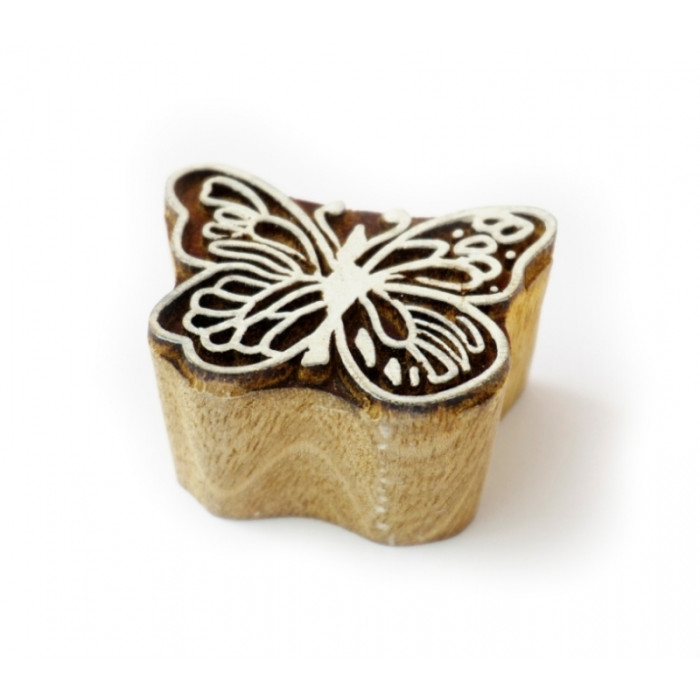 Mahogany batik stamp Small Butterfly