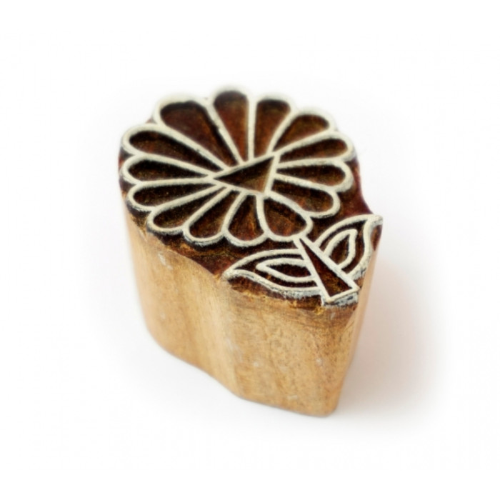 Mahogany batik stamp small Flower №2