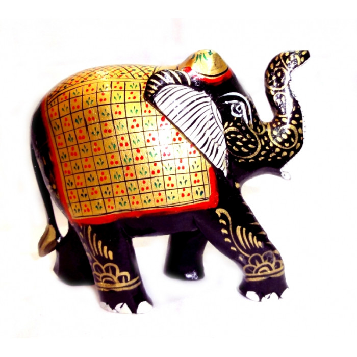 Wooden elephant S6122-4