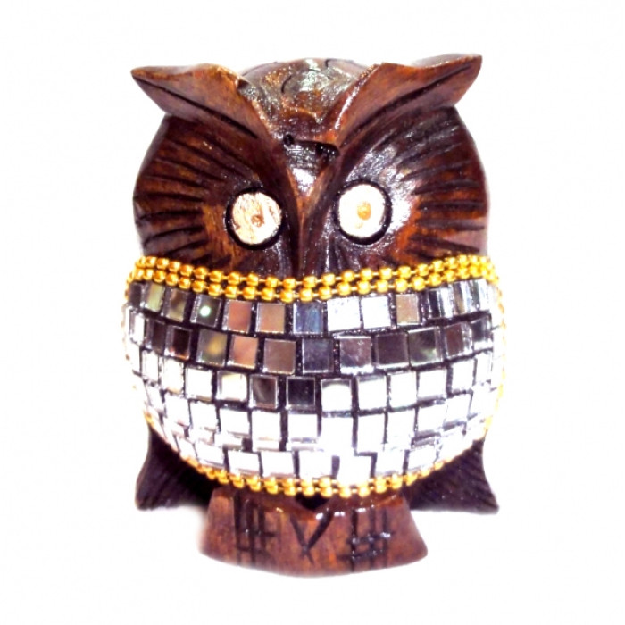 Wooden owl in mirrors С6265