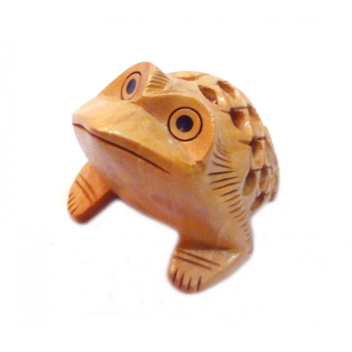 Frog carved wood cedar С4245-2