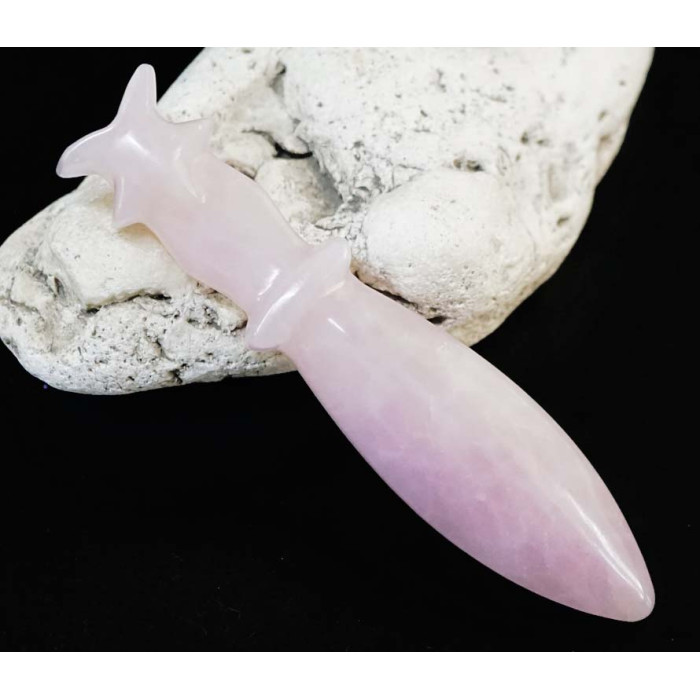 Magic knife Rose quartz