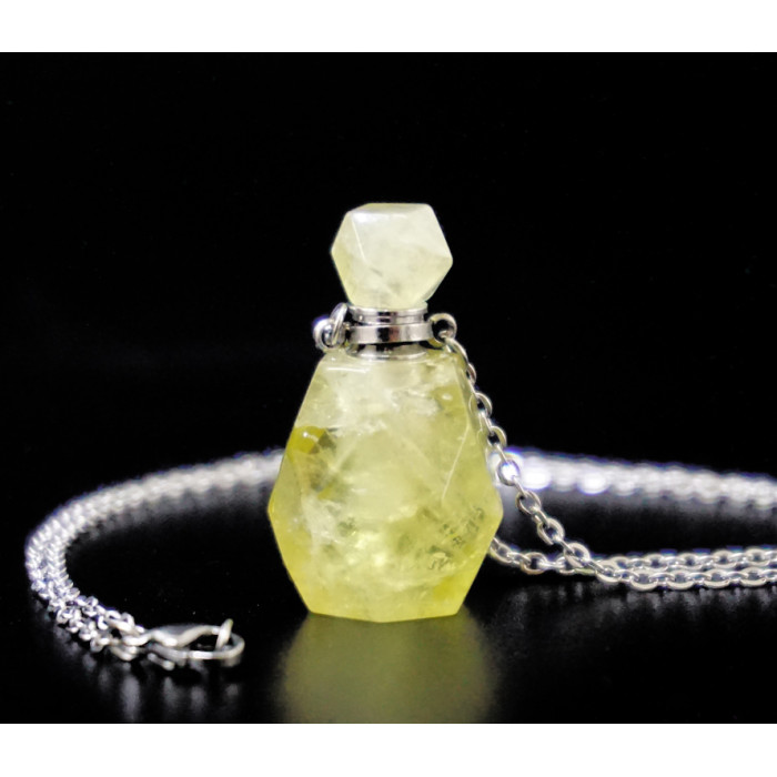 Stone bottle for perfume Citrine