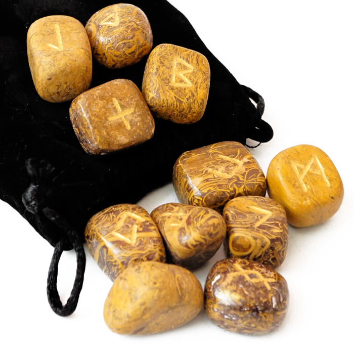 Runes from Snake Jasper