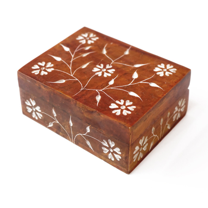 Painted stone box NO.-203