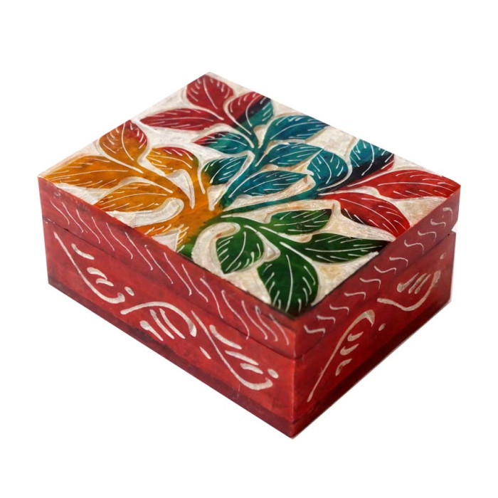 Painted stone box NO.-208