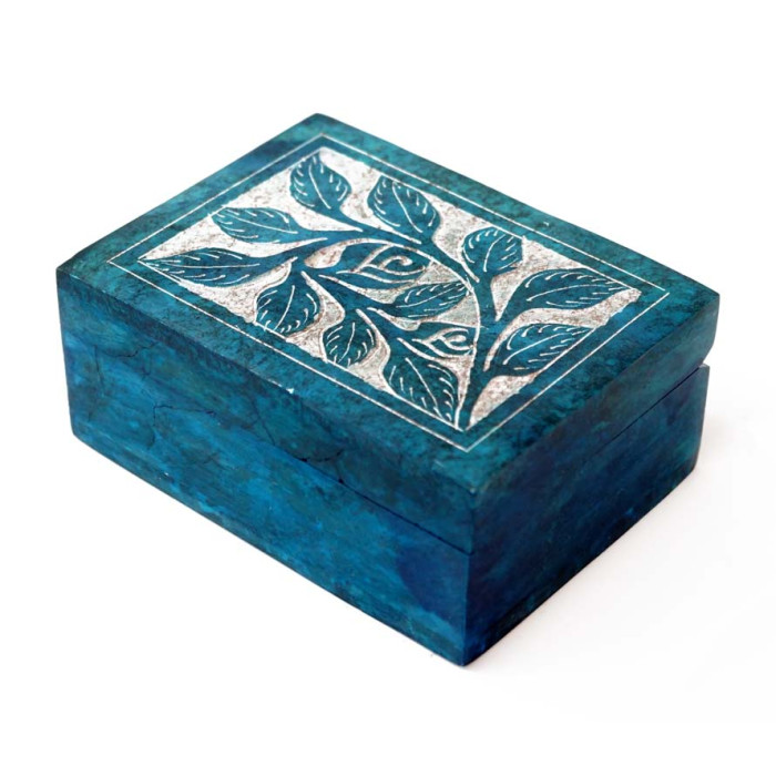 Painted stone box NO.-209