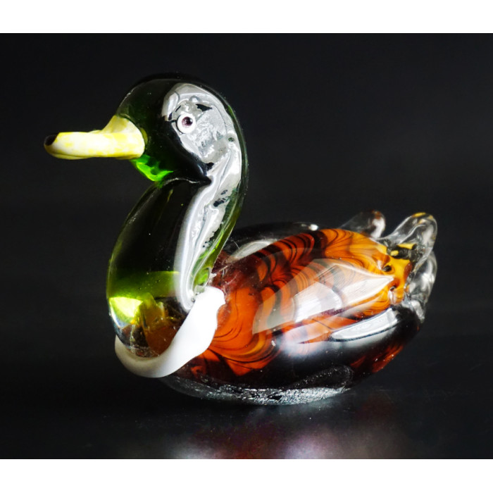 Duck colored cast glass No. 1