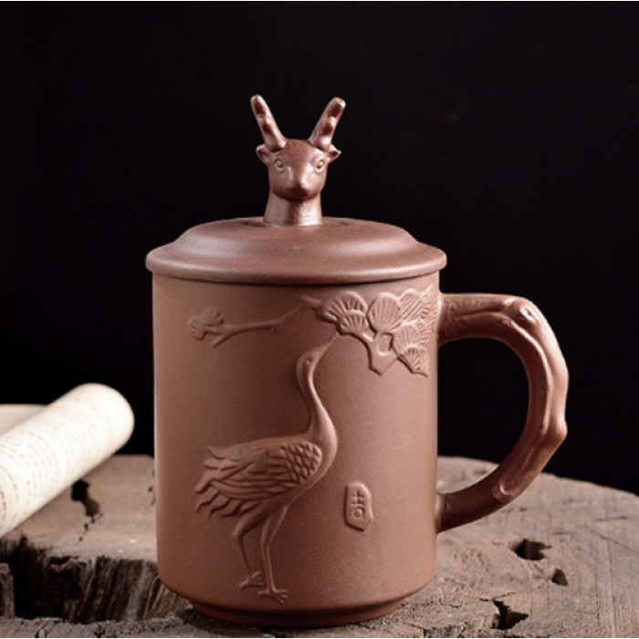 Cup "Deer" brown 350ml.