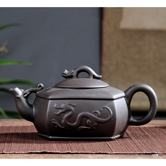 Teapot "River Dragon" Black 350ml.