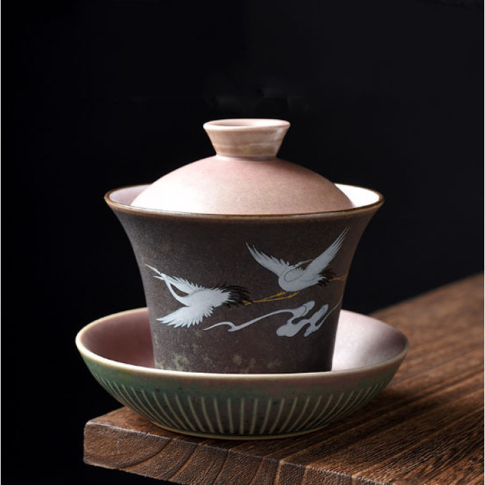 Gaiwan Cranes 180ml.