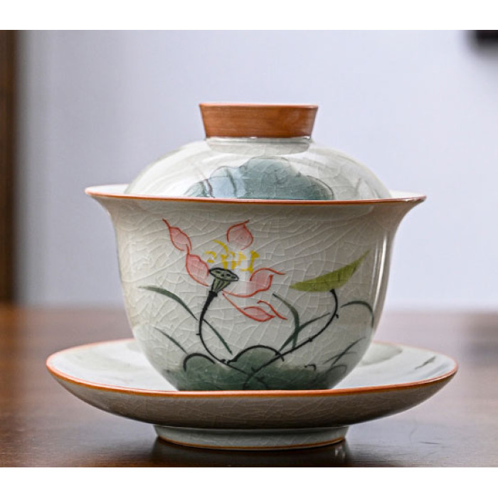 Gaiwan Pink Lotus 150 ml.