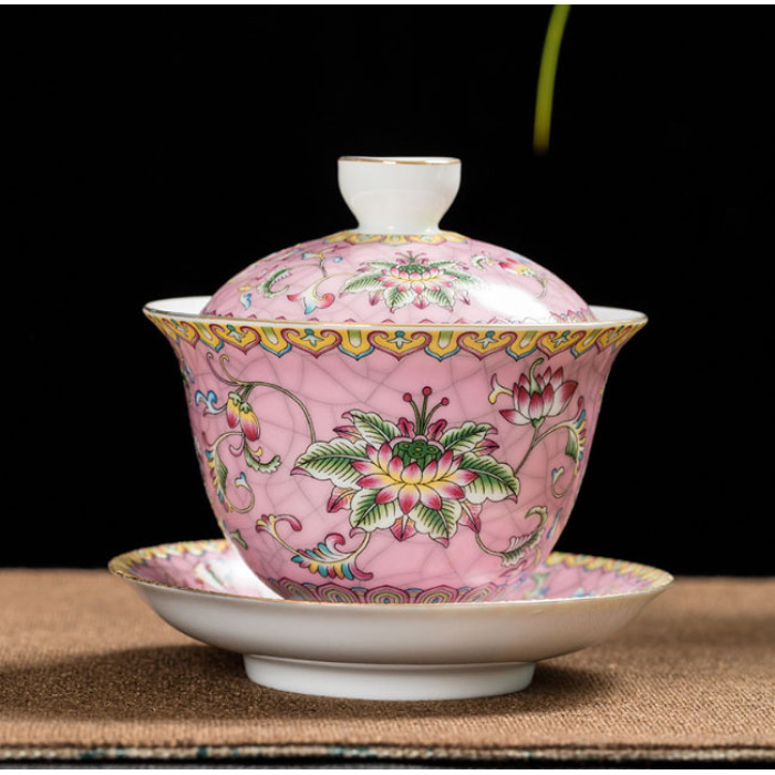 Gaiwan Lotus pond pink 200ml.