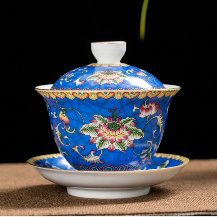 Gaiwan Lotus Pond blue 200ml.